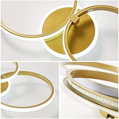 Comely 42W Modern LED Ceiling Light | Gold Flush Mount Chandelier