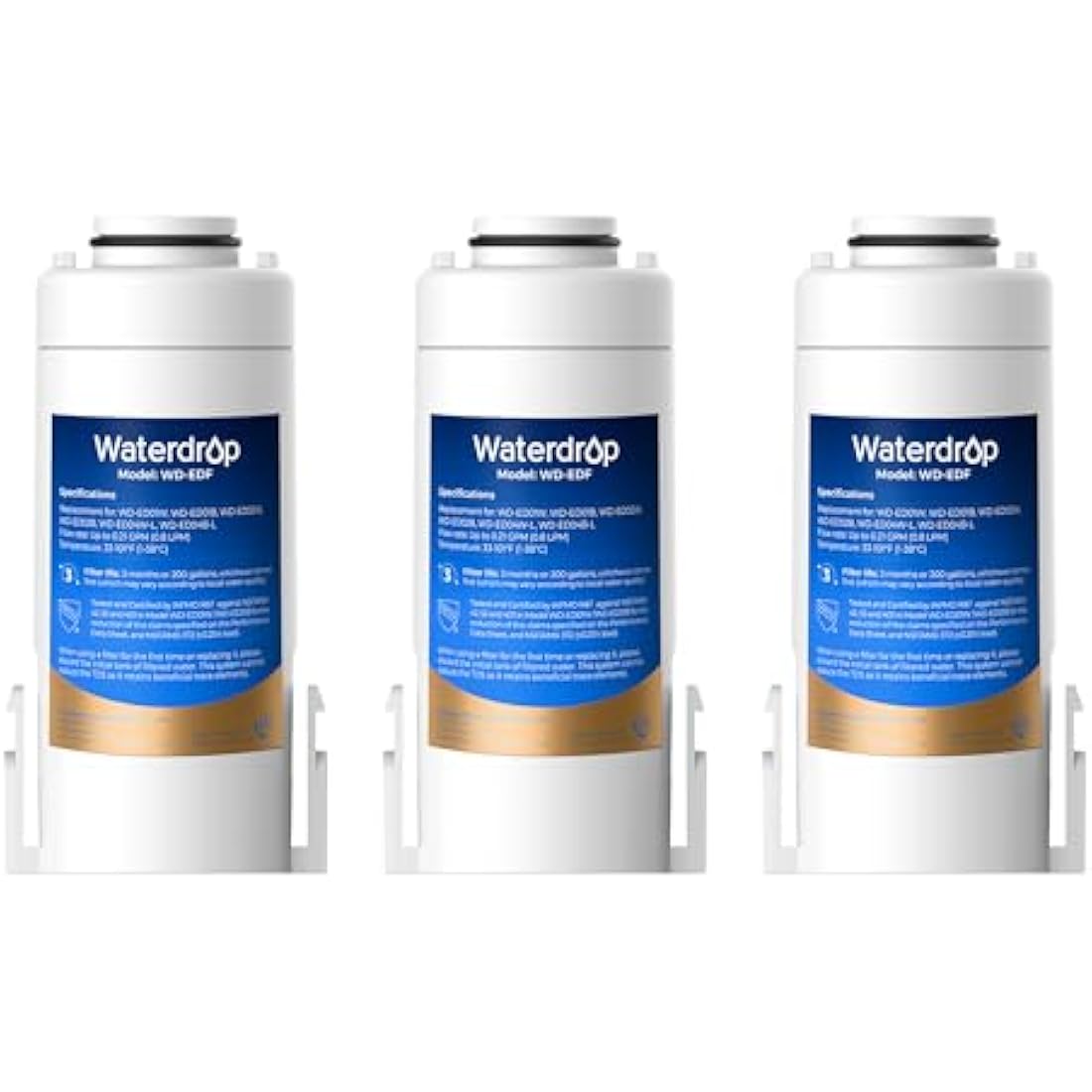 Waterdrop Replacement Filters for WD-ED01 ED02 ED04 Systems | 3-Pack