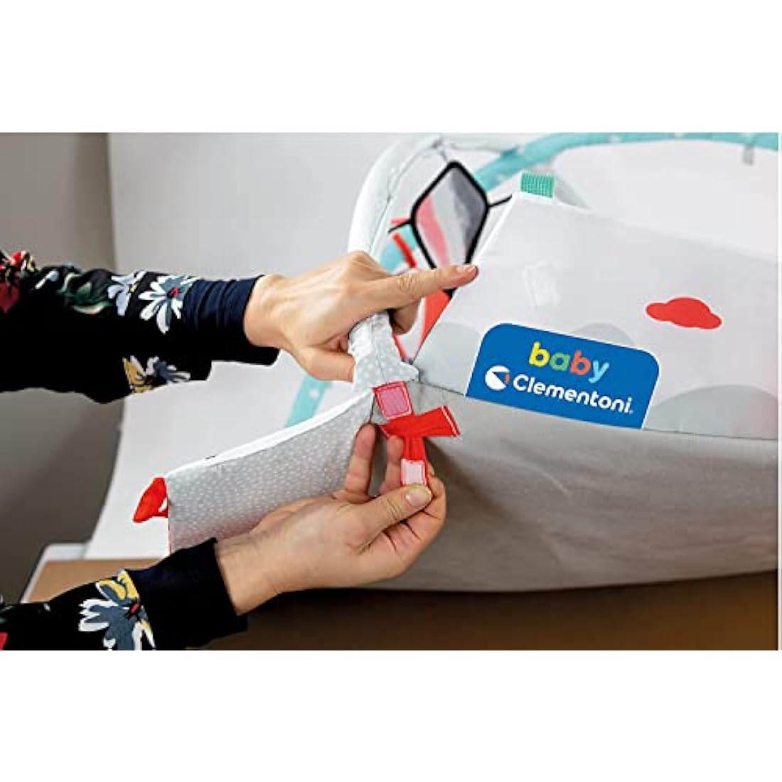 Clementoni Black and White Musical Baby Gym | Sensory Play Mat