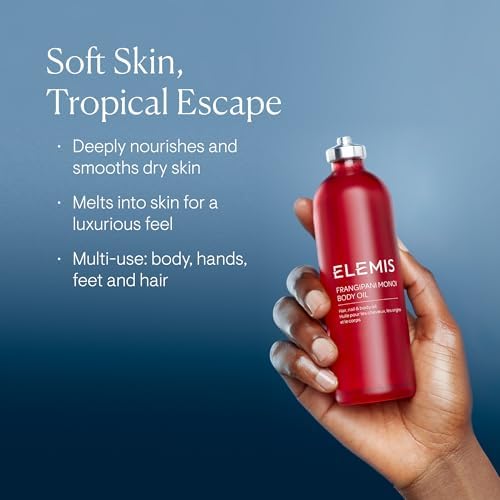ELEMIS Body Oils 100ml – Hydrating Frangipani & Camellia Massage Oil
