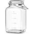Absovetu 5.7L Airtight Glass Storage Jar | Wide Mouth Mason Jar with Handle