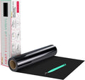 HTVRONT Black Heat Transfer Vinyl Roll – 12" x 20ft Iron on HTV for T-Shirts