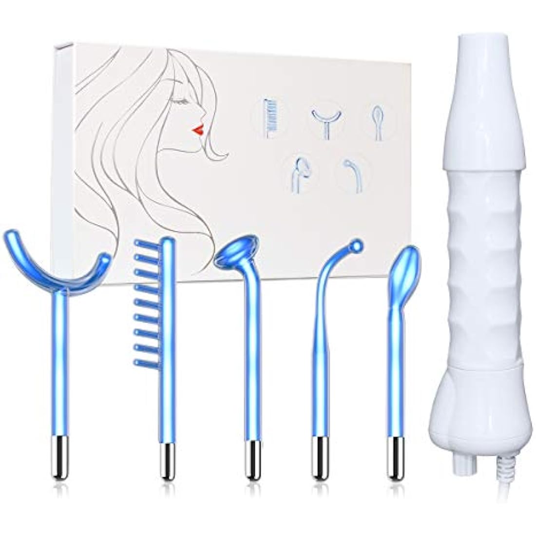 FAZJEUNE 5-in-1 High Frequency Facial Wand | Skin Tightening & Acne Device