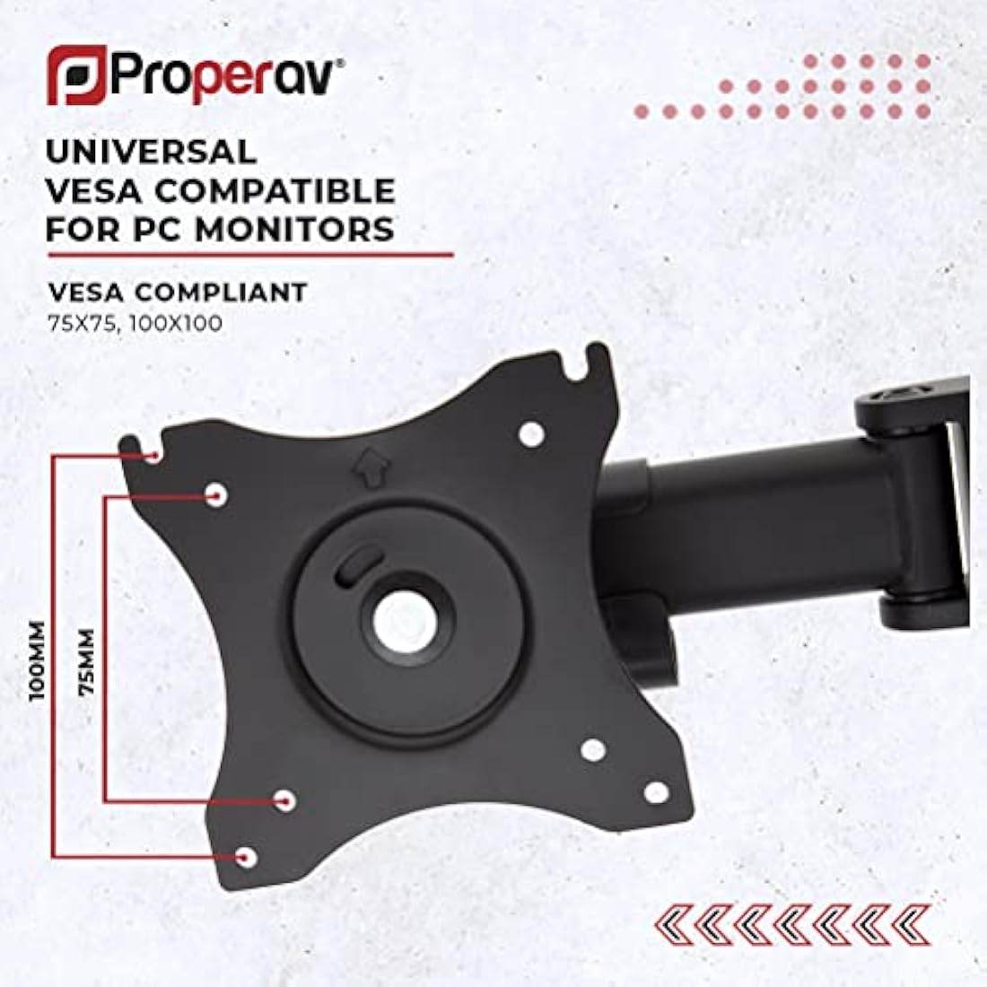 ProperAV Free Standing Monitor Mount | 17-32 Inch VESA Desk Stand