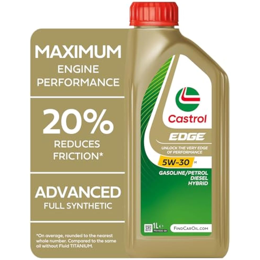 Castrol EDGE 5W-30 M Synthetic Engine Oil – 1L Motor Lubricant