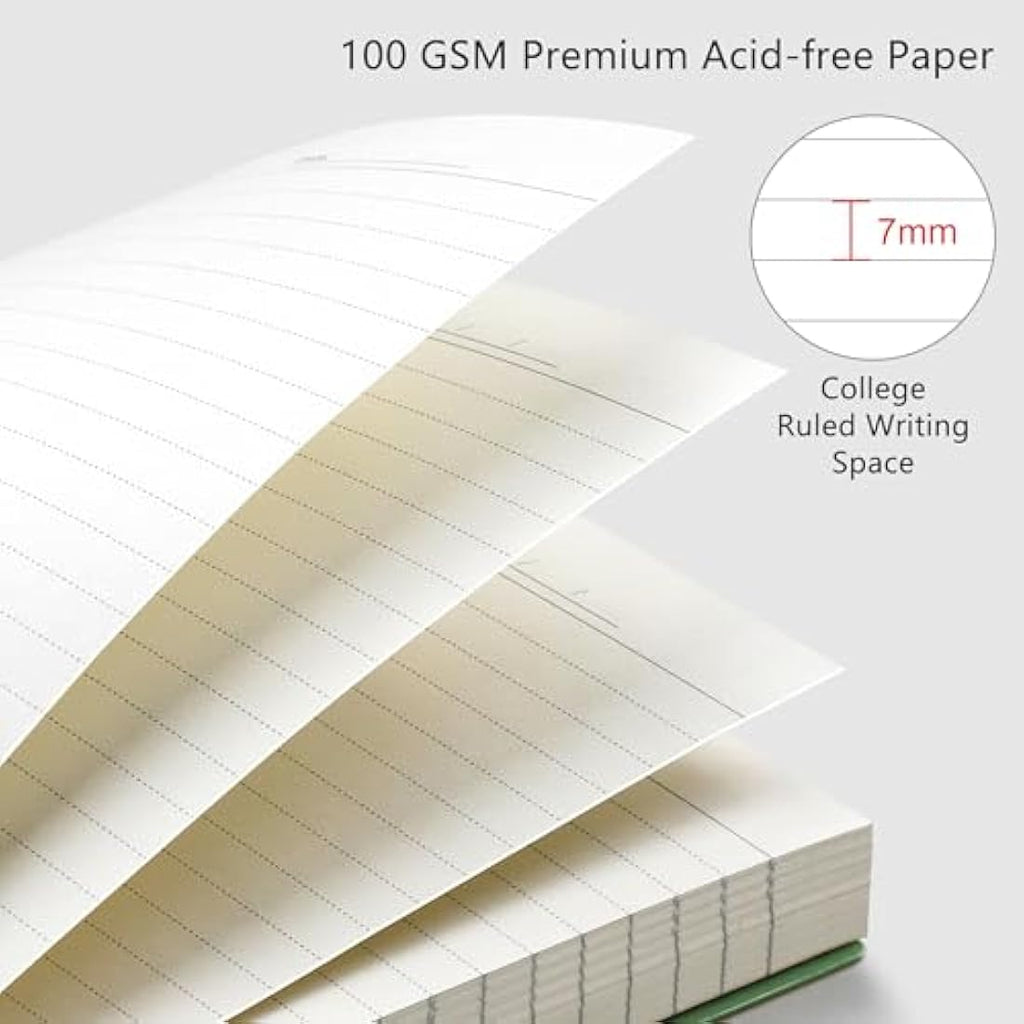 RETTACY A5 Spiral Notebook | 300 Pages College Ruled 100gsm - Navy Blue