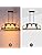 Jolof Store 3-Light Pot Rack Chandelier | Rustic Wood Grain Kitchen Island