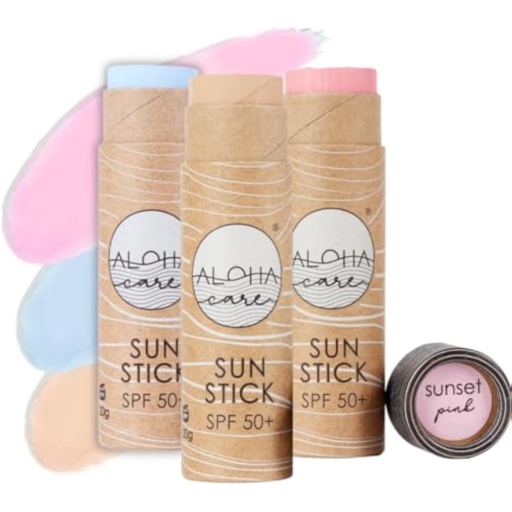 Aloha Sun Stick SPF 50+ Mineral Sunscreen for Surfing - 3-Pack