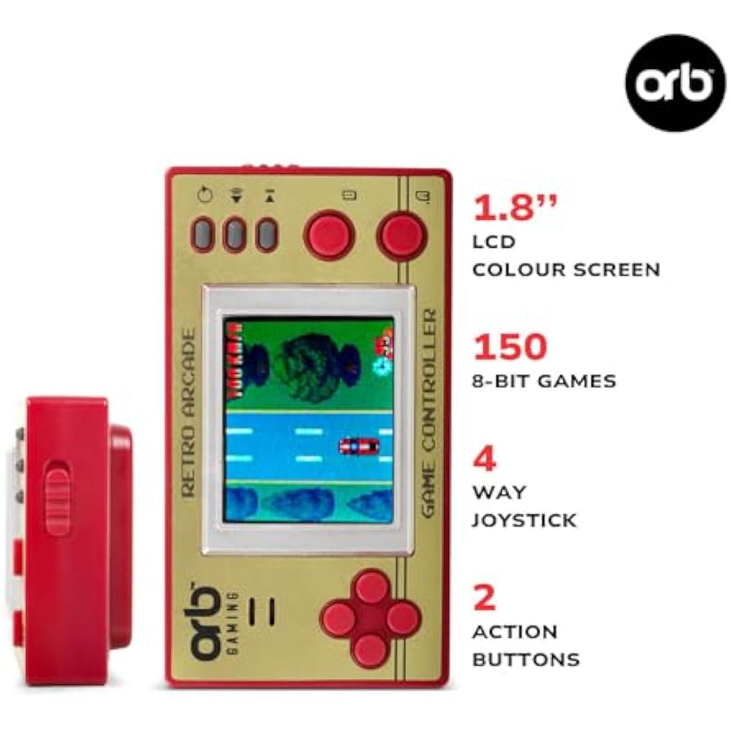 Orb Retro Handheld Games Console & Arcade Bundle | 390 8-Bit Games
