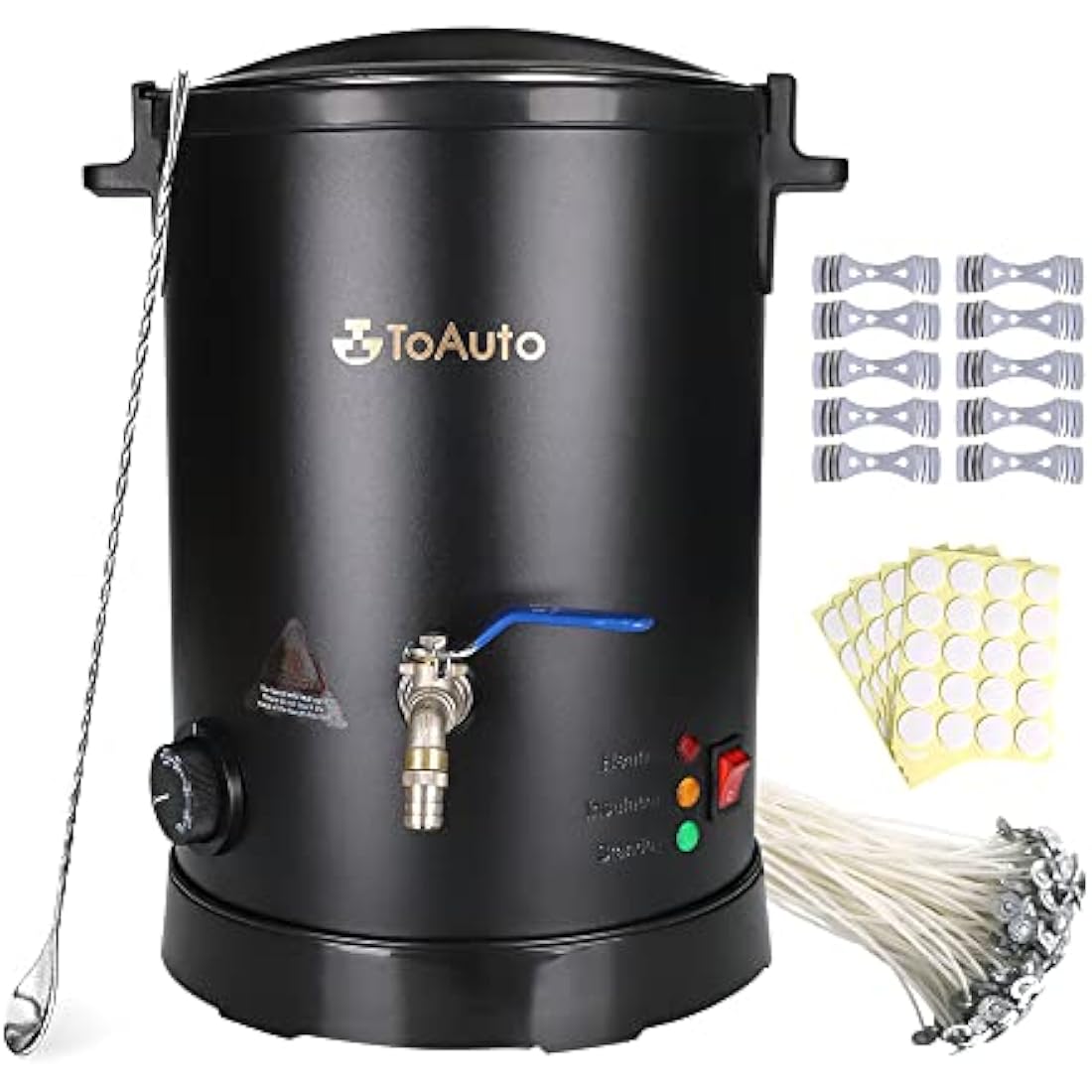 TOAUTO 8L Electric Wax Melter – Commercial Candle Making Machine