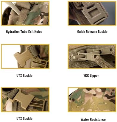 Jolof Store MOLLE 2 Tactical Assault Backpack – Multicam Military Rucksack