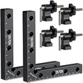 Preciva 90 Degree Right Angle Positioning Square Clamp - 5.5" Aluminum 2-Pack