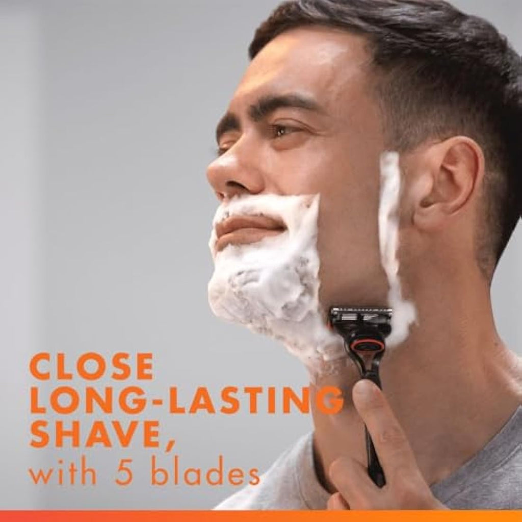 Gillette Fusion5 Men's Razor with 10 Anti-Friction Blade Refills