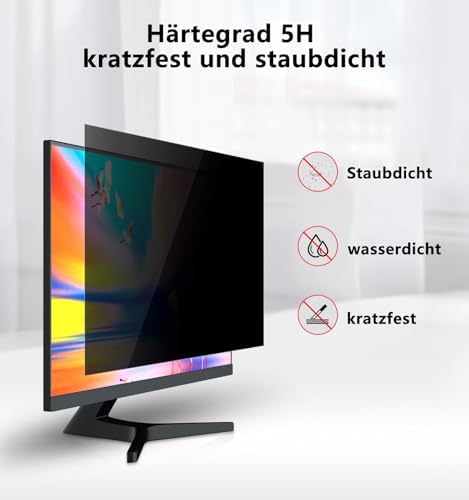 PYS 27 Inch Computer Privacy Screen Filter | Anti-Glare & UV-Blocking
