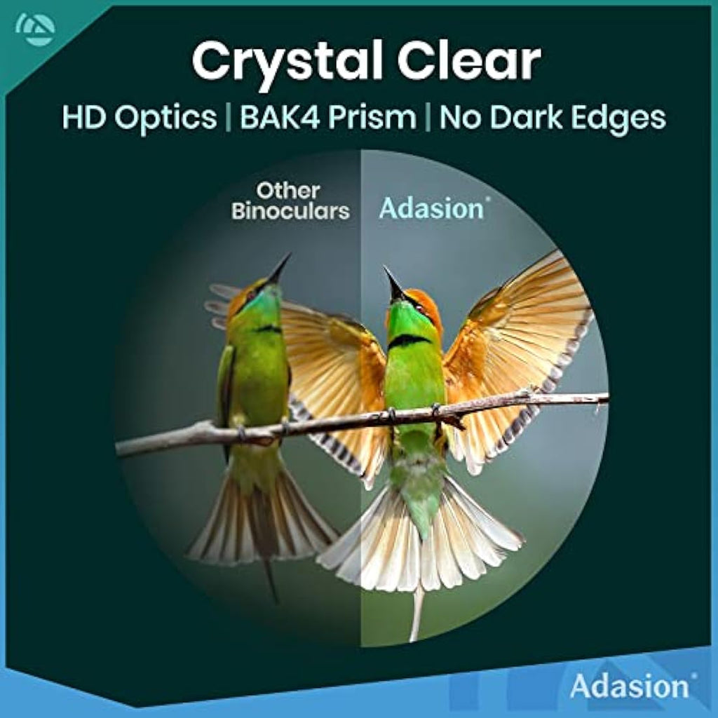 Adasion 12x42 HD Binoculars – High Power Waterproof Optics with Tripod