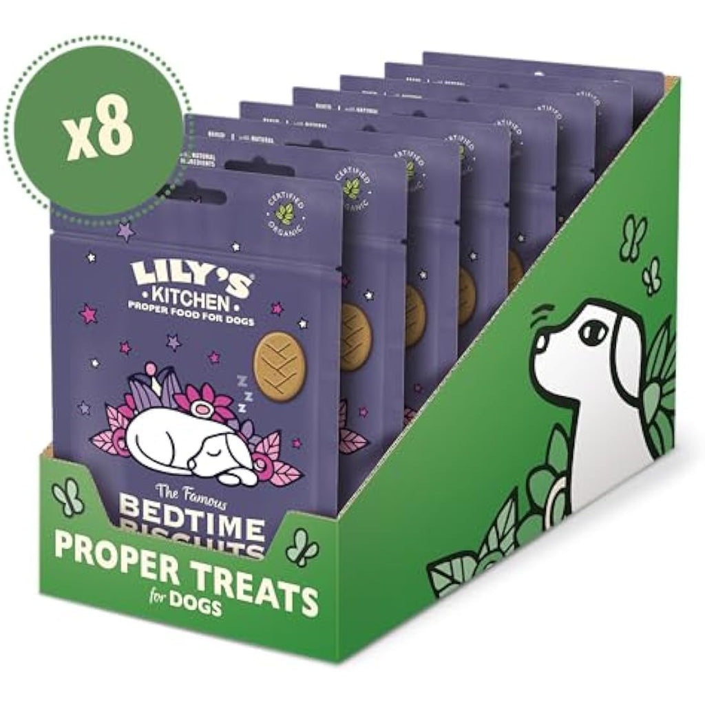 Lily's Kitchen Bedtime Biscuits Natural Dog Treats – 8 x 80g Multipack