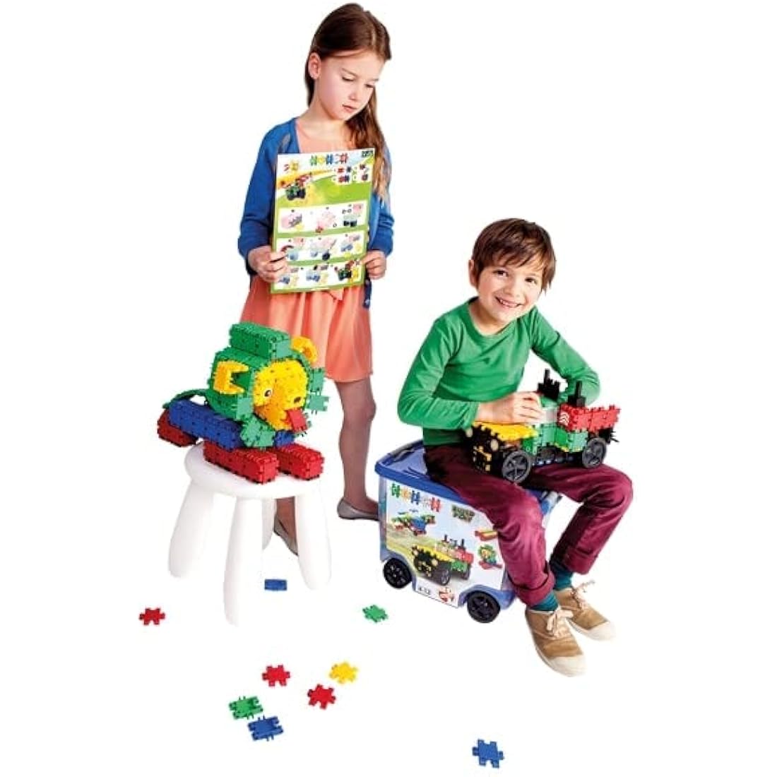 Clics STEM Construction Toys – 560pc Recycled Plastic Building Blocks