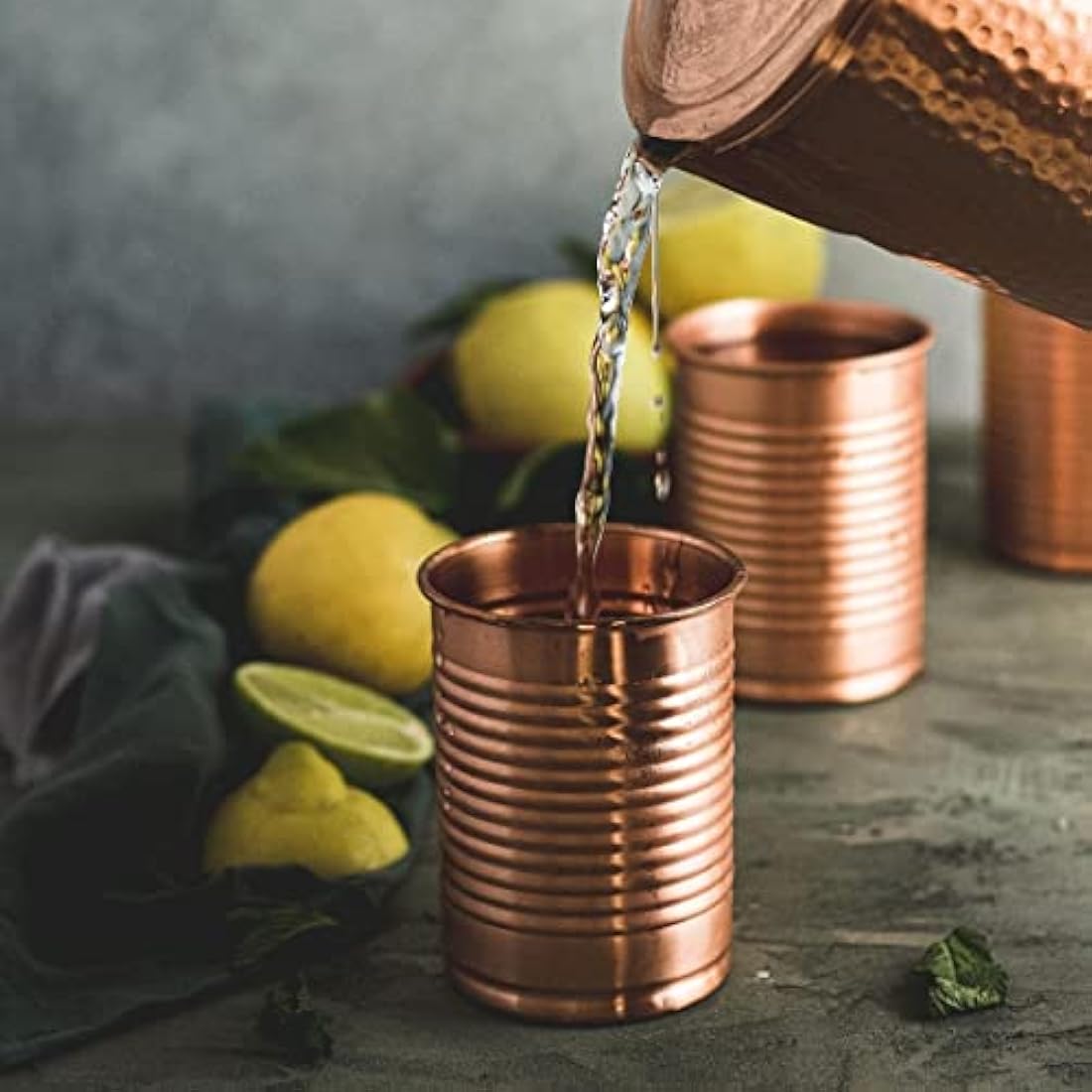 Kosdeg Copper Cocktail Tins Set of 2 – 12oz Moscow Mule Metal Tumblers