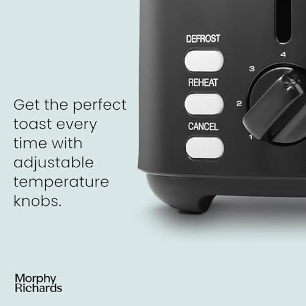 Morphy Richards Equip 2-Slice Toaster | Stainless Steel Black – 222064