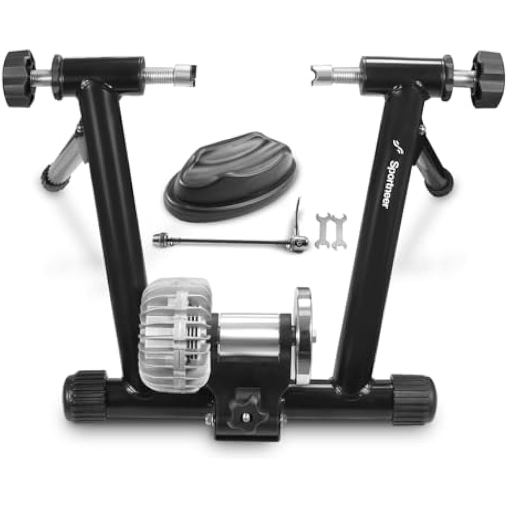 Sportneer Rollentrainer Fahrrad – Fluid Bike Trainer Ständer Schwarz