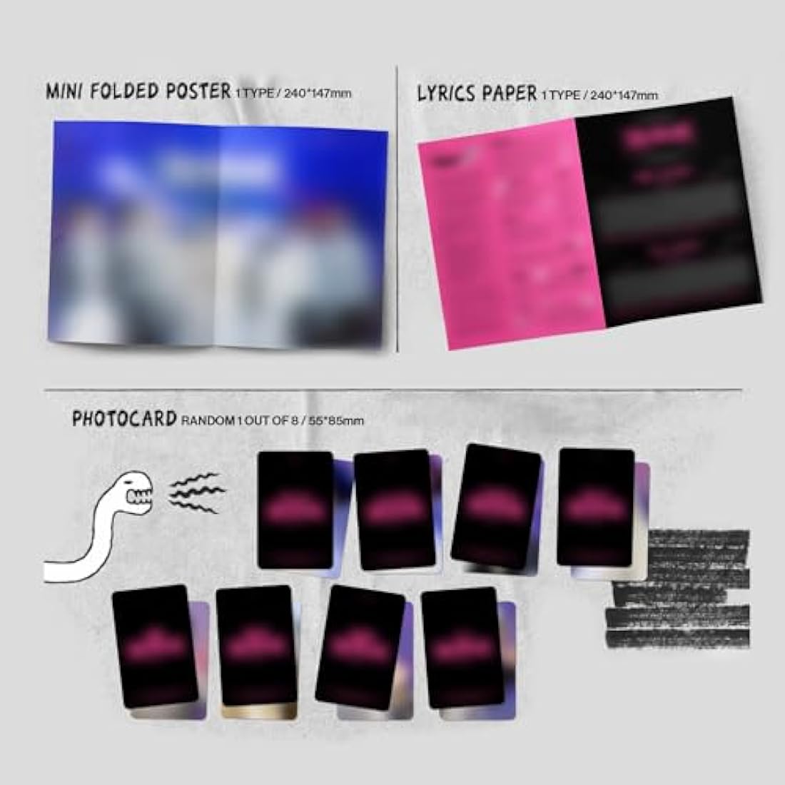 Stray Kids Rock-STAR Postcard Ver. Set - K-Pop Album with Photocard