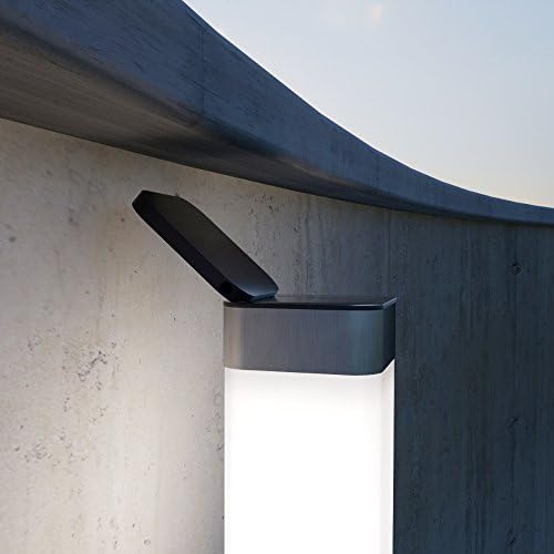 SolarCentre Kodiak Solar Garden Post Lights - Stainless Steel (Set of 2)
