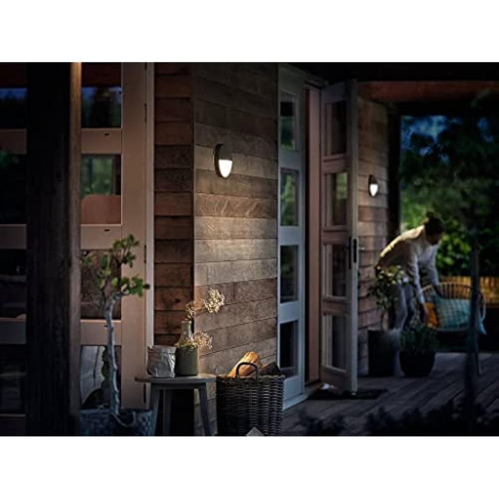 Philips Capricorn LED Outdoor Wall Light with Motion Sensor – Anthracite
