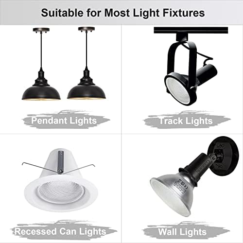Unikcst PAR38 E27 LED Floodlight Bulbs | 18W Warm White 2000LM - 4 Pack