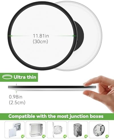 Zemty 2-Pack 29W LED Ceiling Light – 3 Color Temperature Flush Mount