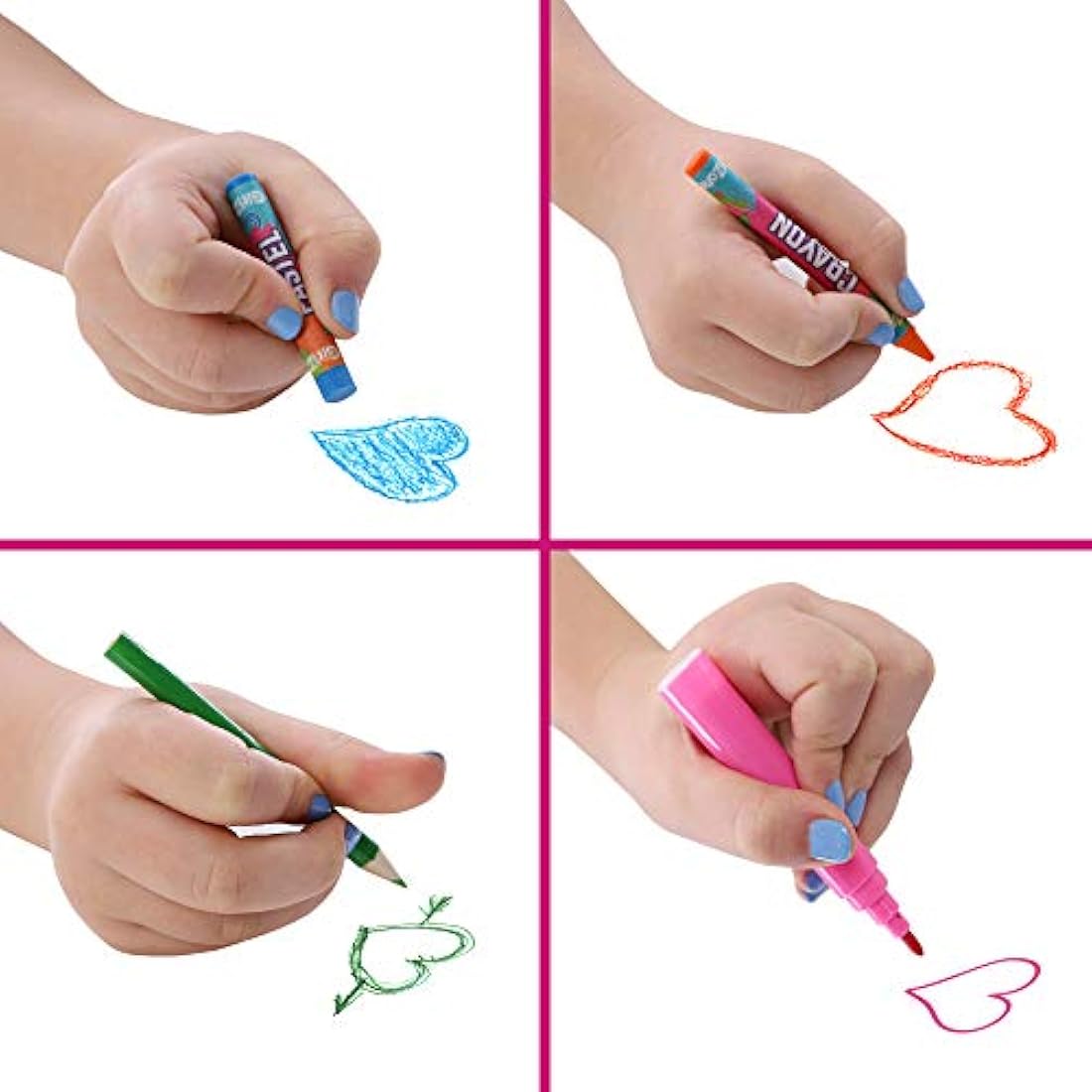 GirlZone 118-Piece Ultimate Art Set – Kids Arts and Crafts Kit