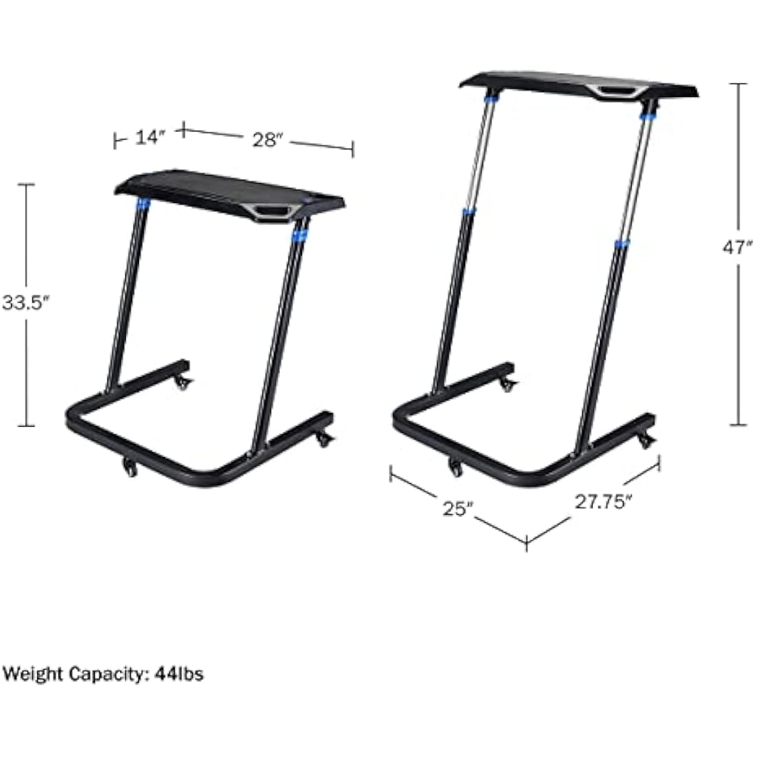 RAD Cycle Adjustable Bike Trainer Desk | Portable Standing Workstation