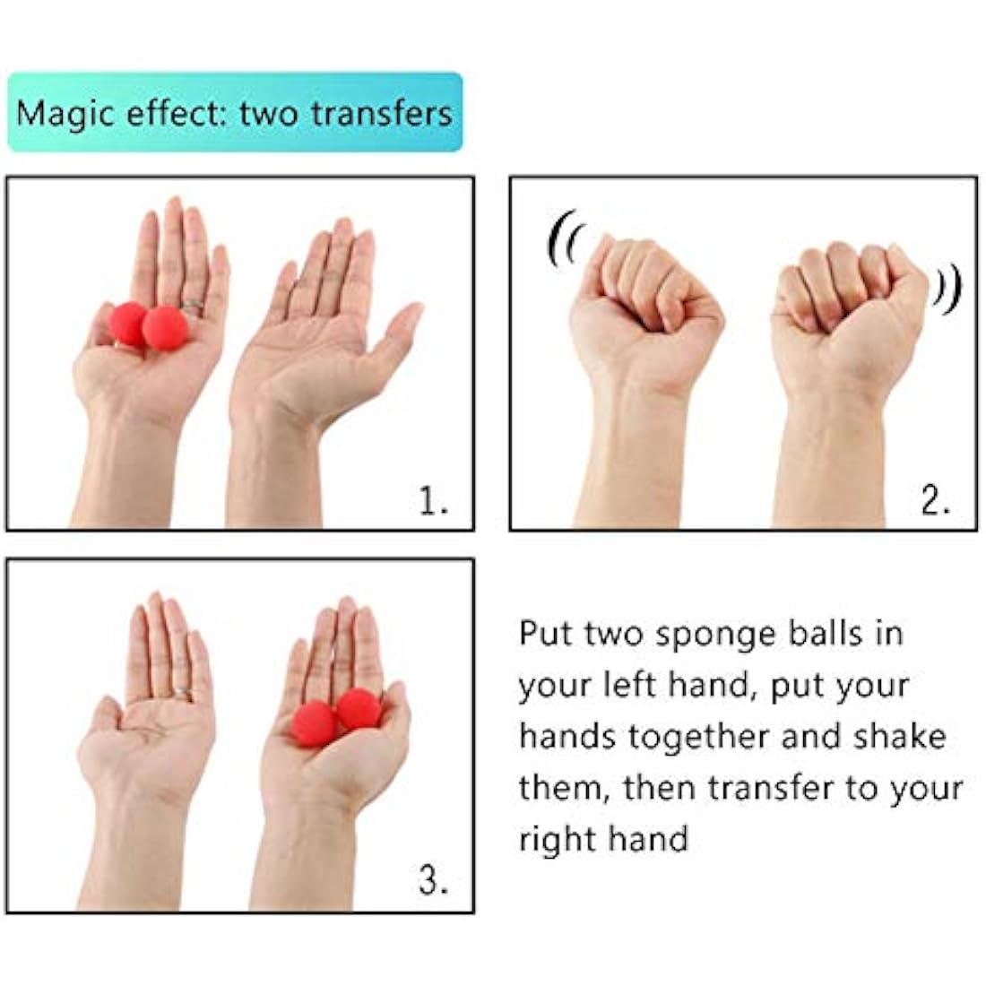 Magic Sponge Balls – 10Pcs Soft Red Finger Trick Props