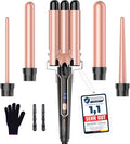 BESTOPE PRO 5-in-1 Ceramic Hair Curler and Beach Waver Wand Set