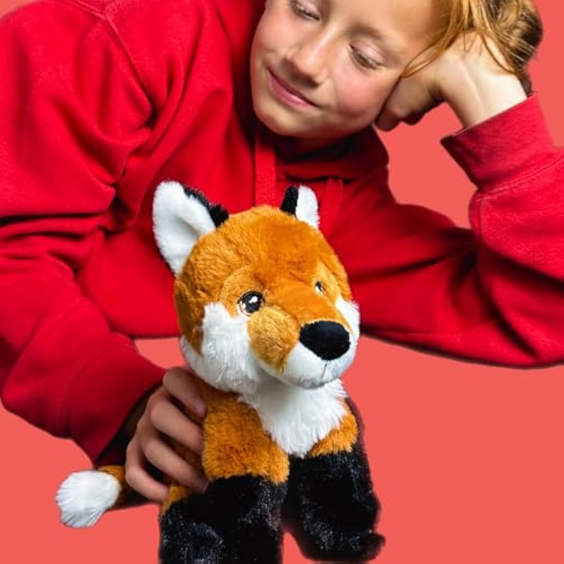 Jolof Store Fox Plush Toy – 100% Recycled Eco-Friendly Soft Cuddly Toy