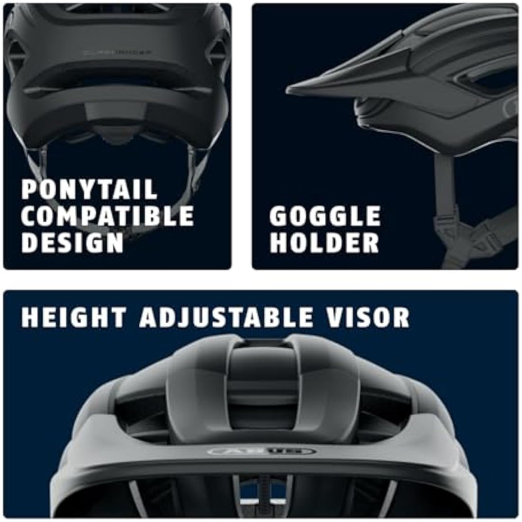 ABUS CliffHanger MTB Helmet – Vented Trail Bike Helmet with Fidlock