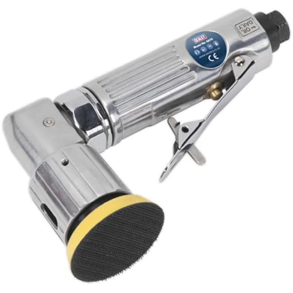 Sealey SA70 Mini Air Orbital Sander – 50mm Disc Lightweight Pneumatic Tool