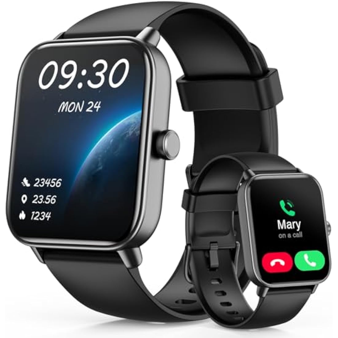 Fitpolo Smart Watch with Alexa & Bluetooth Call – 1.8" IP68 Fitness Tracker
