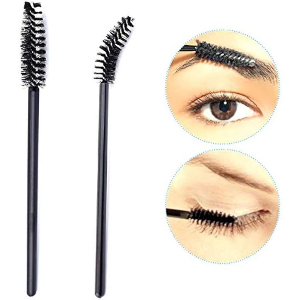 Jolof Store 50 PCS Disposable Eyelash Brushes | Mascara Wands - Black