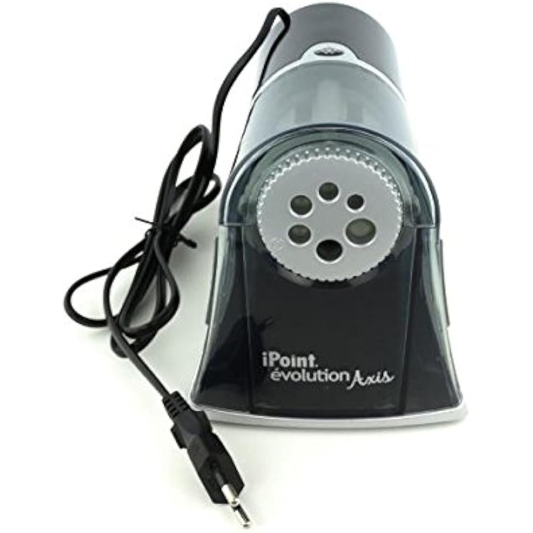 Westcott iPoint Axis Electric Pencil Sharpener - 6 Openings, Grey/Black