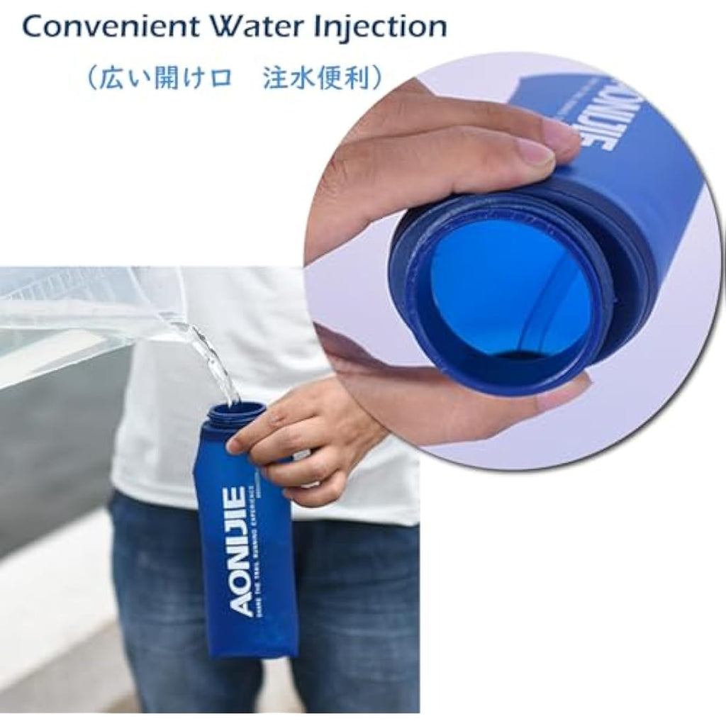 TRIWONDER Soft Flask – BPA-Free TPU Foldable Running Water Bottle