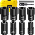 Topec 10-Piece Bolt Extractor Set | 1/2" Drive Cr-Mo Lug Nut Remover Kit