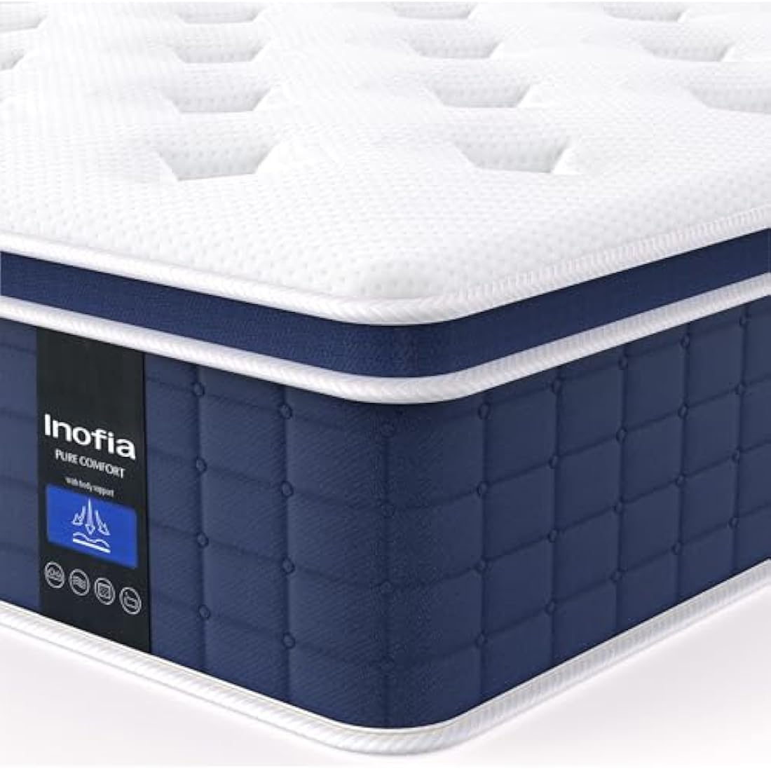 Inofia Single Hybrid Mattress | 12 Inch Memory Foam & Pocket Sprung