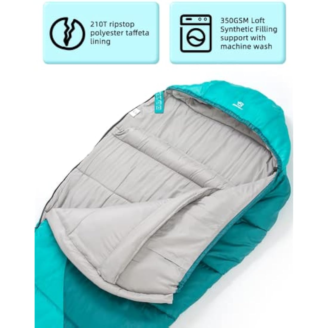 Bessport Mummy Sleeping Bag – 4 Season Ultralight Camping Gear