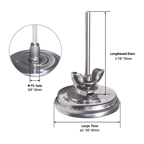 Jolof Store BBQ Thermometer Gauge - Stainless Steel Smoker Pit, 2 Pack