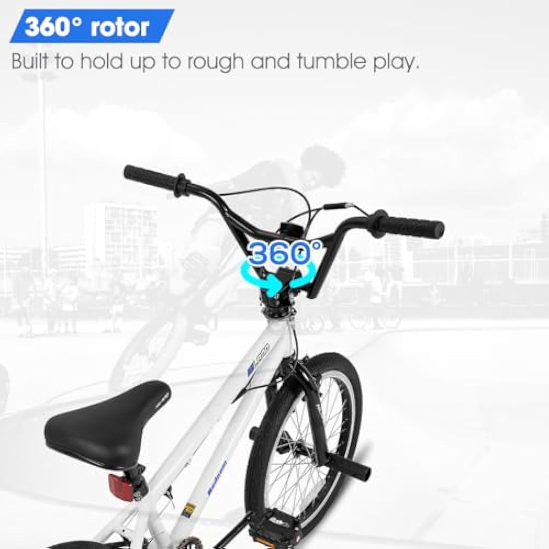 Hiland 20 Inch BMX Freestyle Bike with 360 Degree Gyro and 4 Pegs