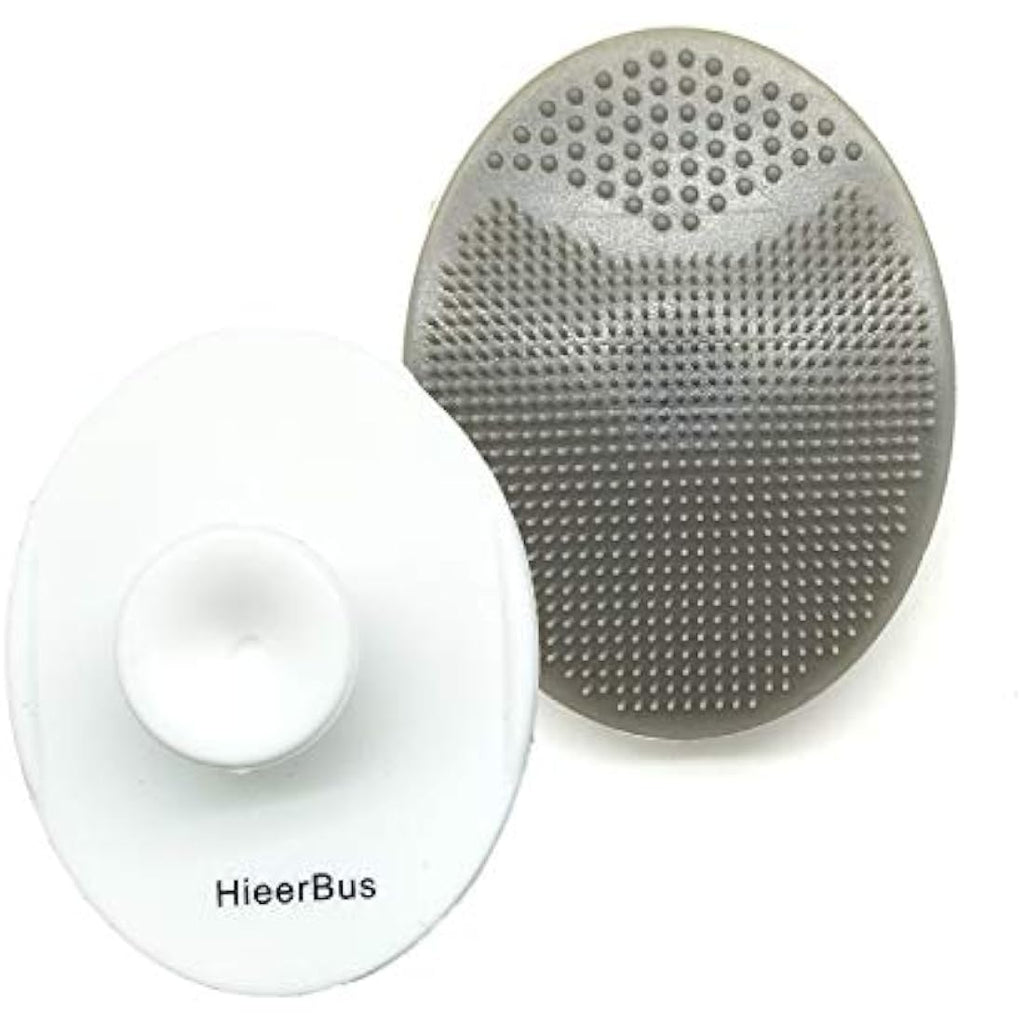 HieerBus Silicone Facial Cleansing Brush – Soft Face Scrubber, 2-Pack
