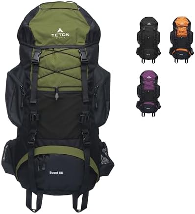 TETON Sports Internal Frame Hiking Backpack – Unisex Trekking Pack