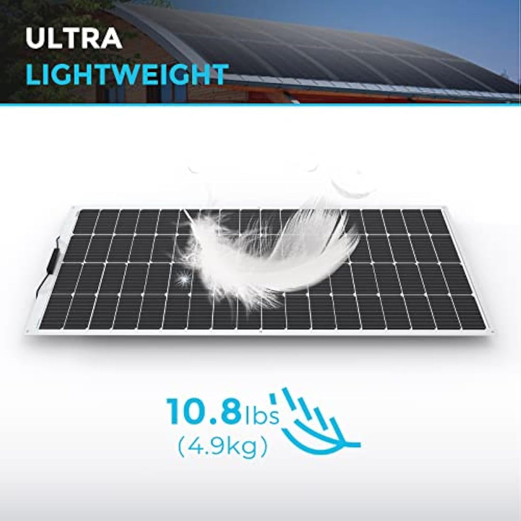 Renogy 200W Flexible Solar Panel – 12V Monocrystalline for RV & Marine