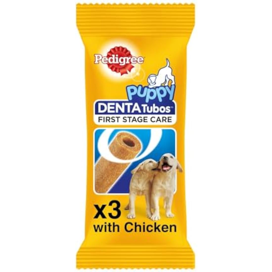 Pedigree Puppy DentaTubos Dental Sticks – Calcium Rich Chews, 54 Pack