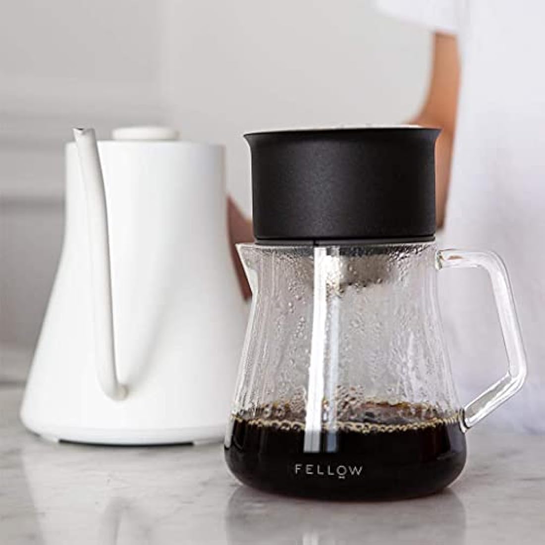 Fellow Mighty Small Glass Carafe – 16.9 oz Borosilicate Coffee Decanter